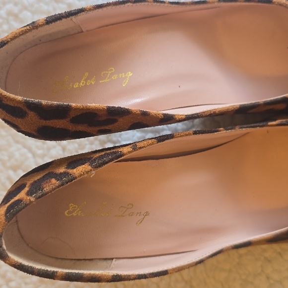 Elisabet Tang Leopard Suede Pumps - Picture 4 of 9